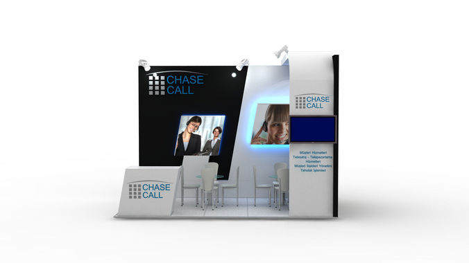 Chasecall Exhibition Design 3D model