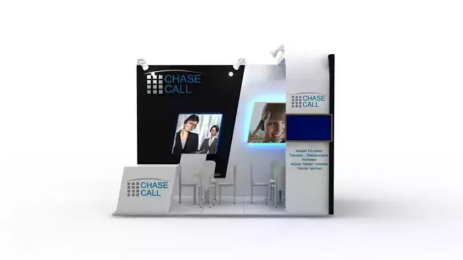 Chasecall Exhibition Design 3D model