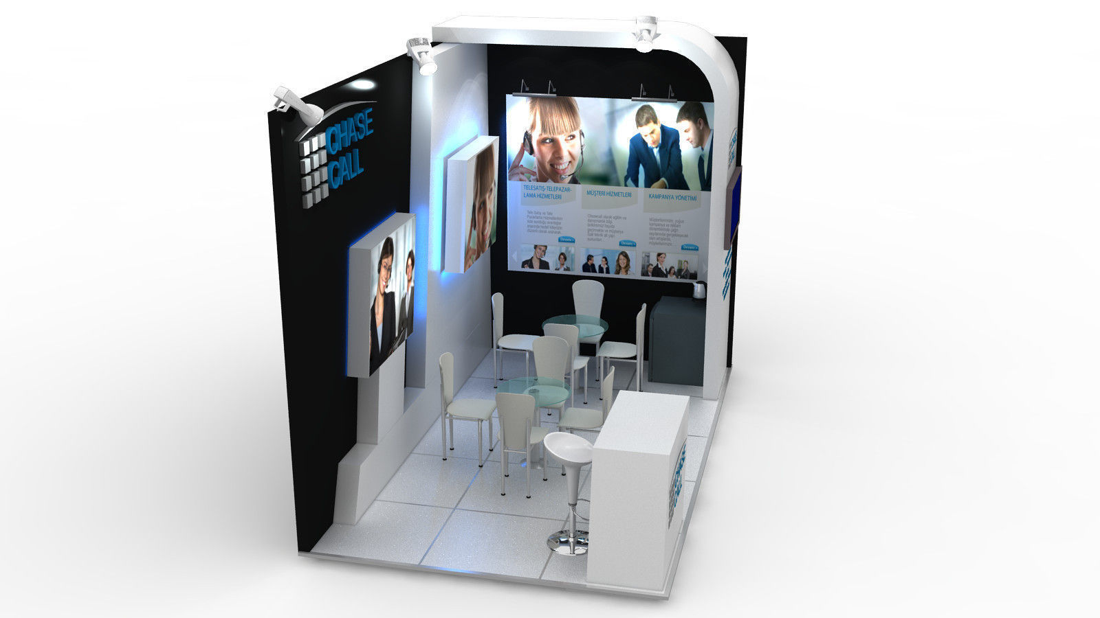 Chasecall Exhibition Design 3D model_5