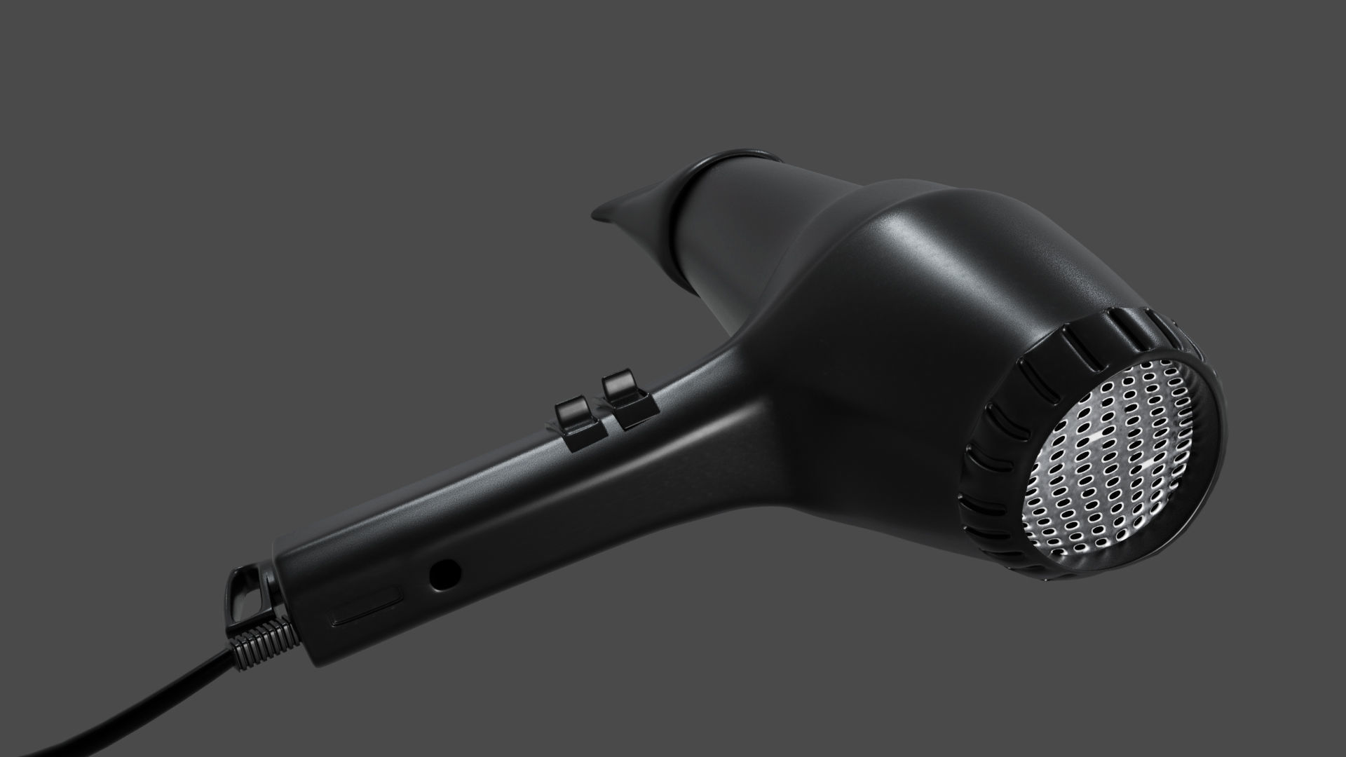 Hair Dryer Free low-poly 3D model_6