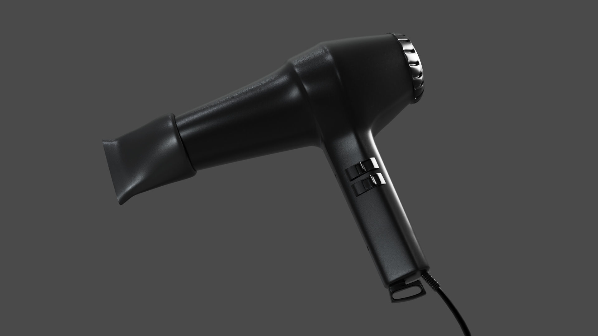 Hair Dryer Free low-poly 3D model_4