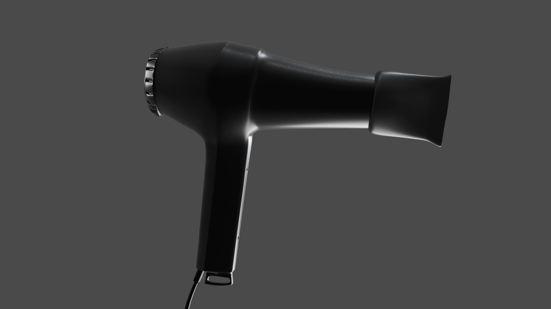 Hair Dryer Free low-poly 3D model_3