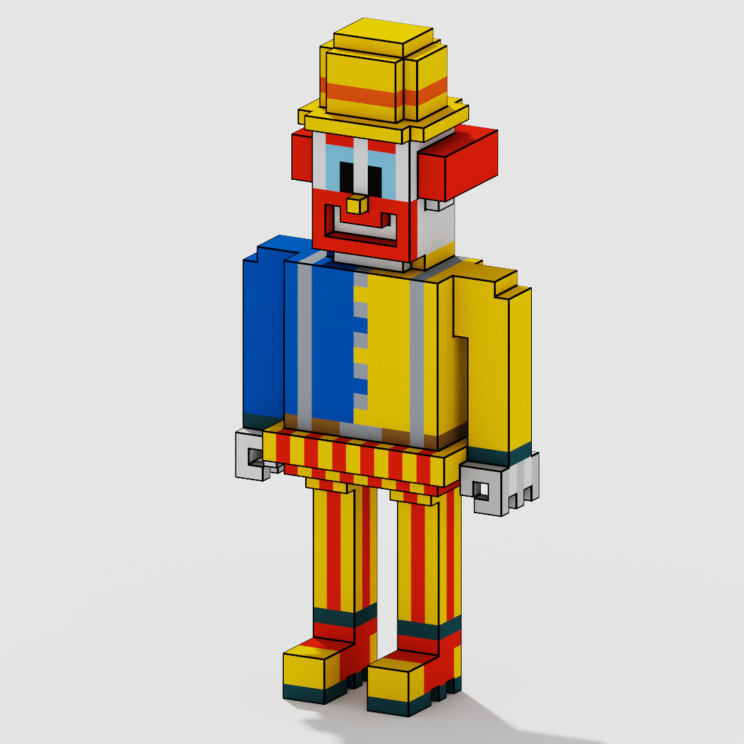 Voxel Character Pack Low-poly 3D model_37