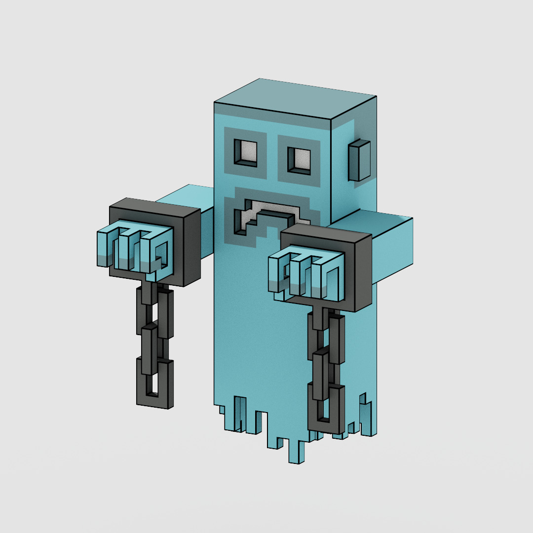 Voxel Character Pack Low-poly 3D model_9