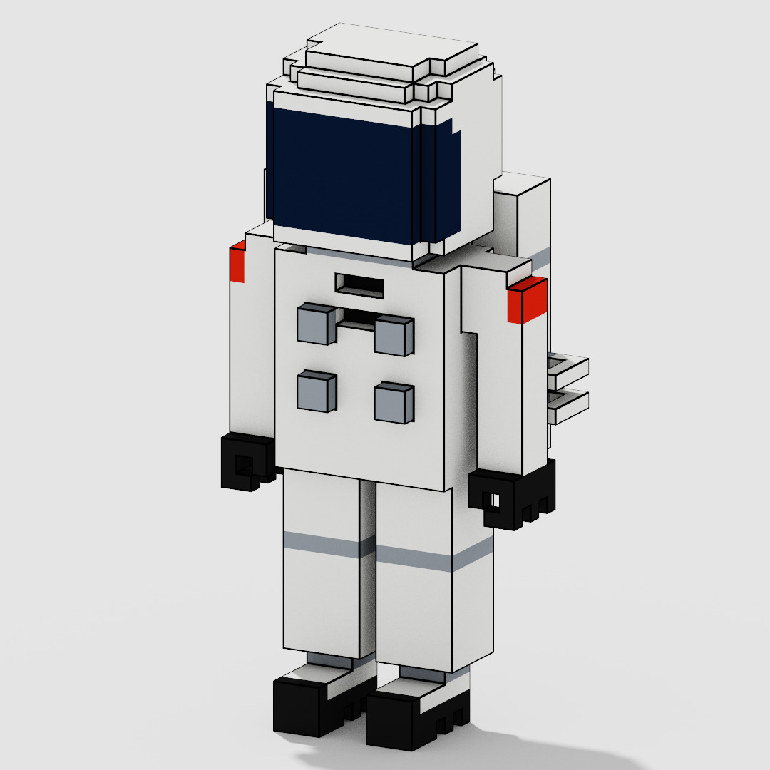 Voxel Character Pack Low-poly 3D model_40