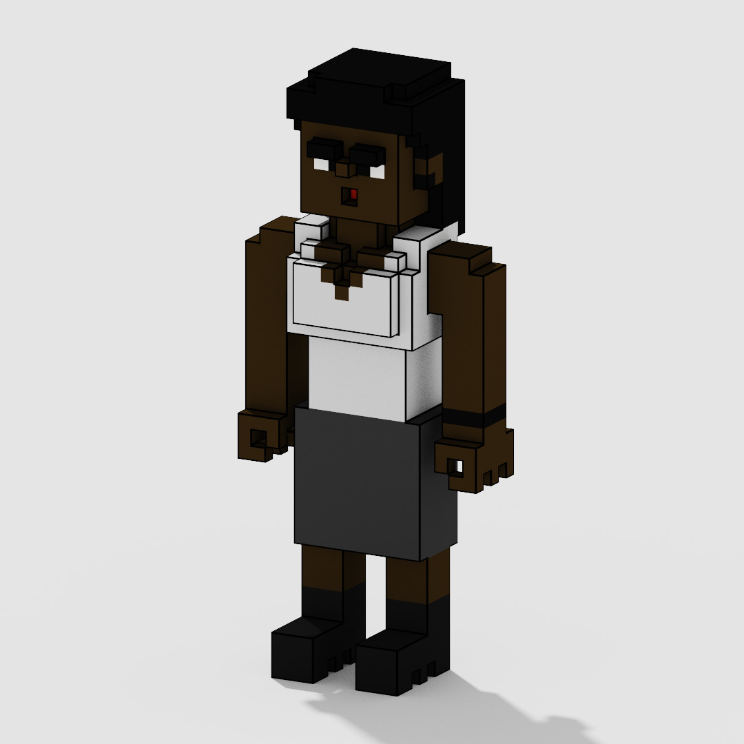 Voxel Character Pack Low-poly 3D model_31