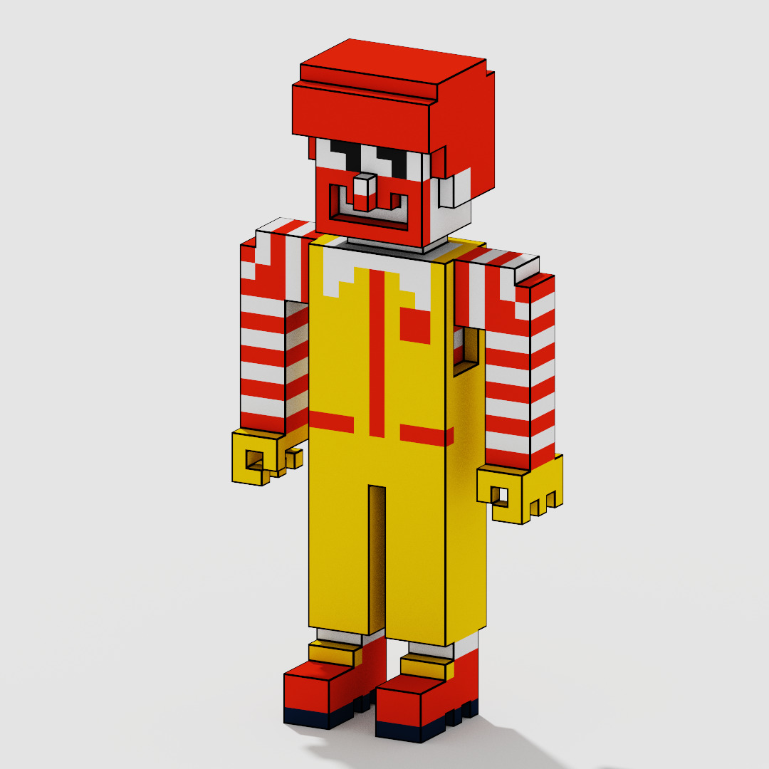 Voxel Character Pack Low-poly 3D model_39