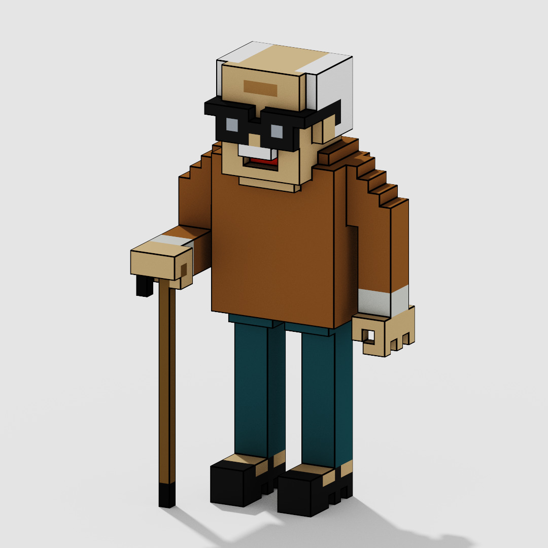 Voxel Character Pack Low-poly 3D model_33