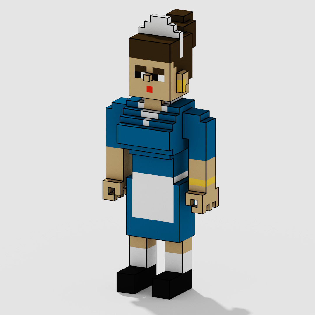 Voxel Character Pack Low-poly 3D model_4