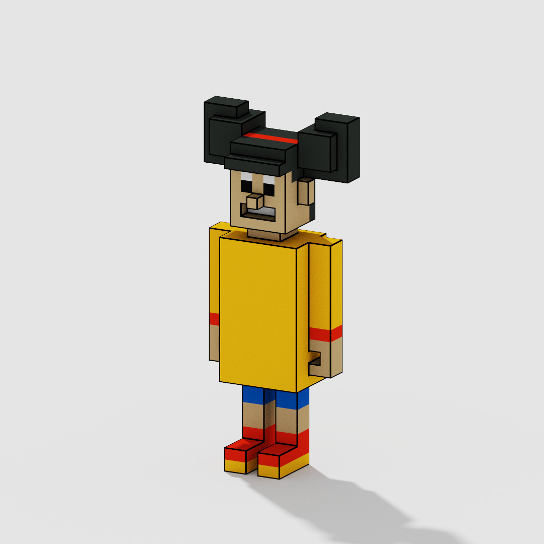 Voxel Character Pack Low-poly 3D model_29