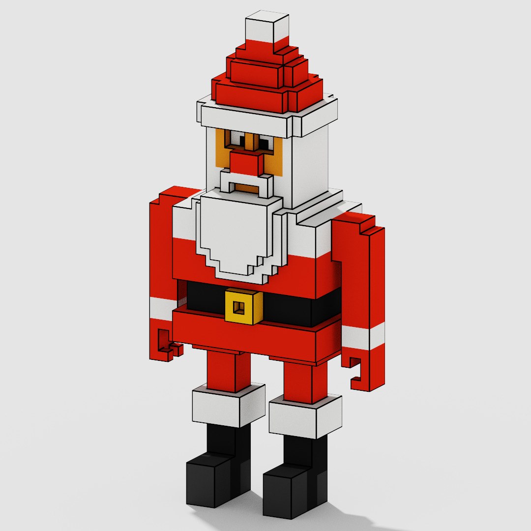 Voxel Character Pack Low-poly 3D model_36