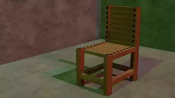 Chair model wooden