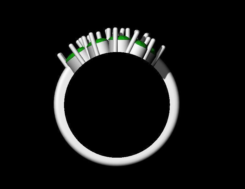 Peacock Ring 3D model_2