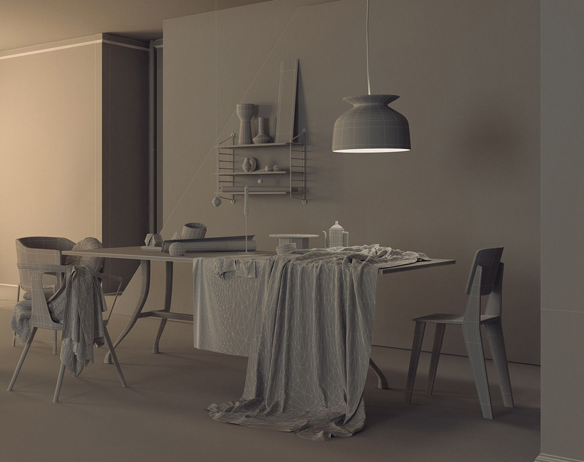 Elle Decoration Scene 3D model_4