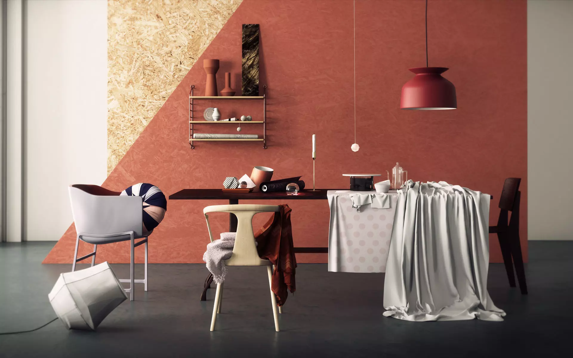 Elle Decoration Scene 3D model_0