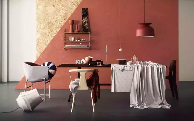 Elle Decoration Scene 3D model