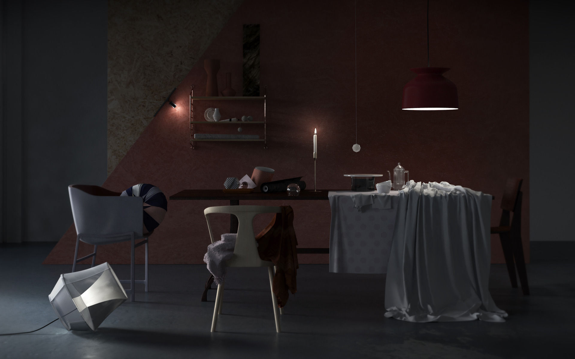 Elle Decoration Scene 3D model_1
