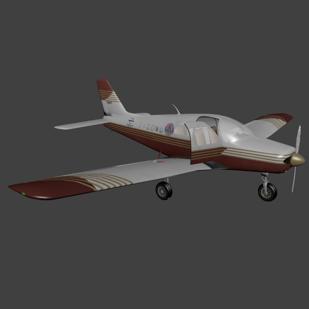 Piper PA 28 Cadet Low-poly 3D model