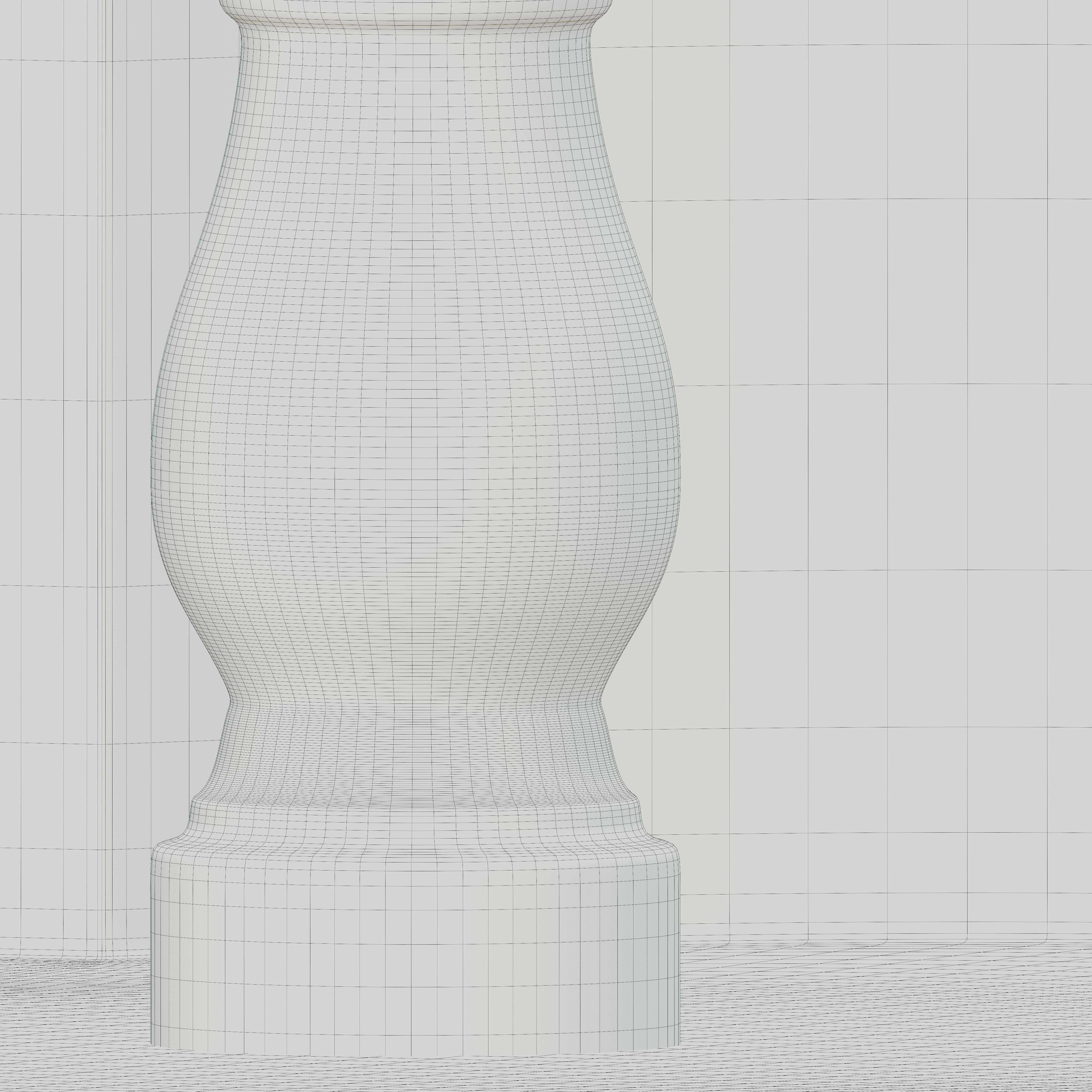 Quatrefoil mosaic fountain 3D model_9