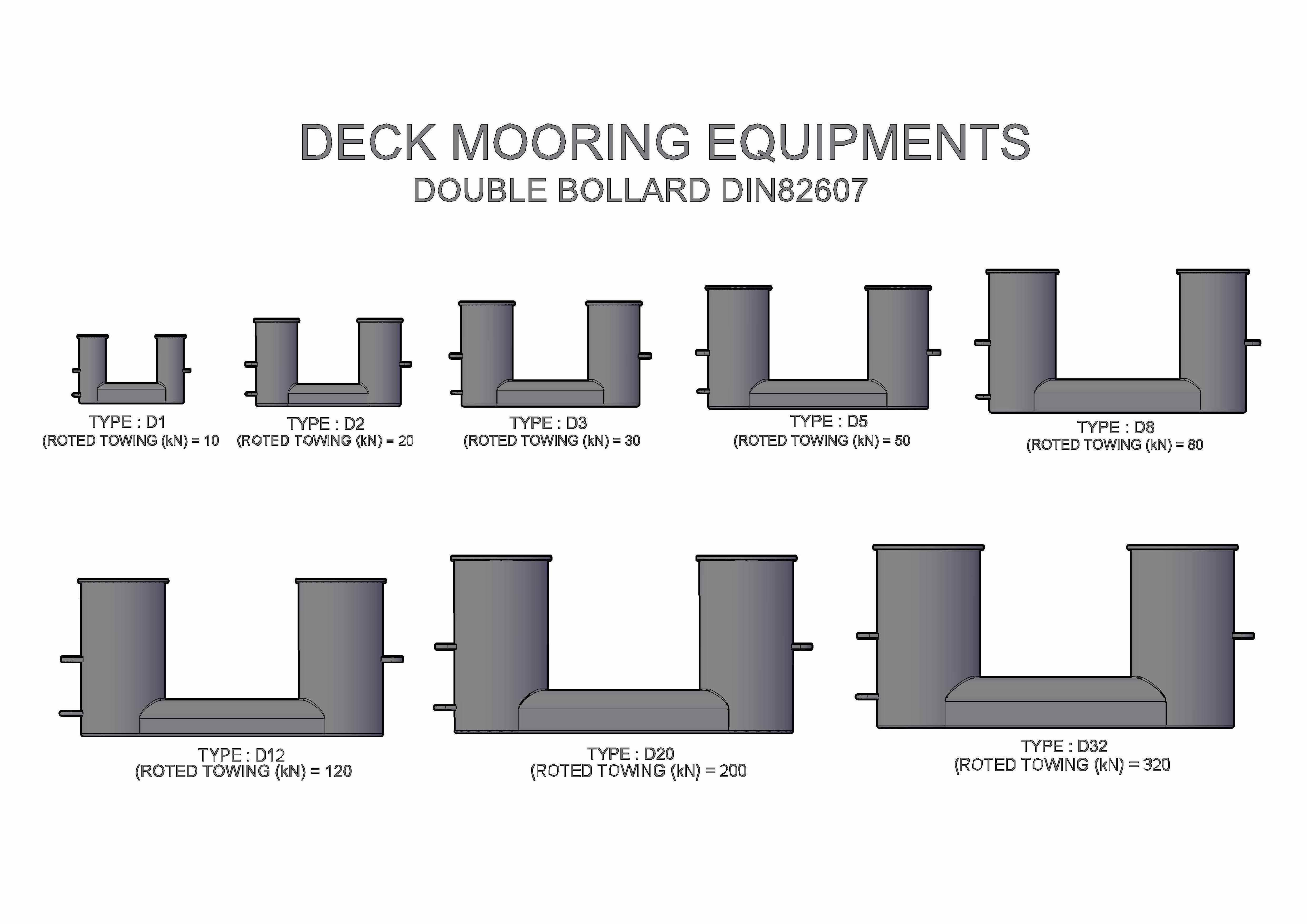 DOUBLE BOLLARD 3D model_4