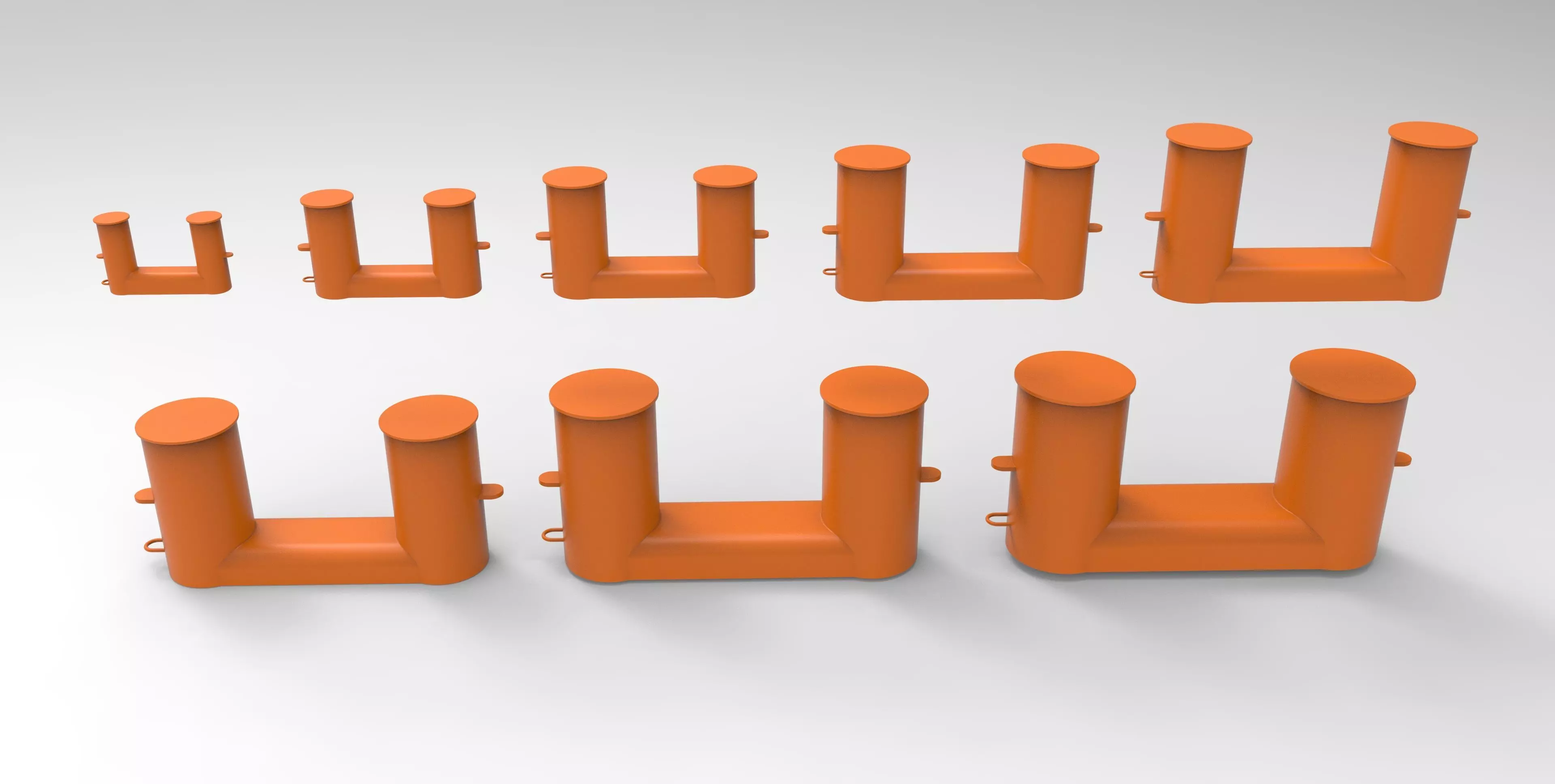 DOUBLE BOLLARD 3D model_0