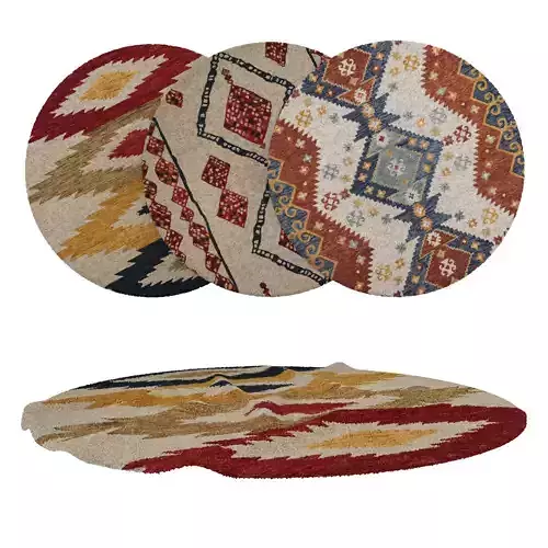 Round Rug Set 47