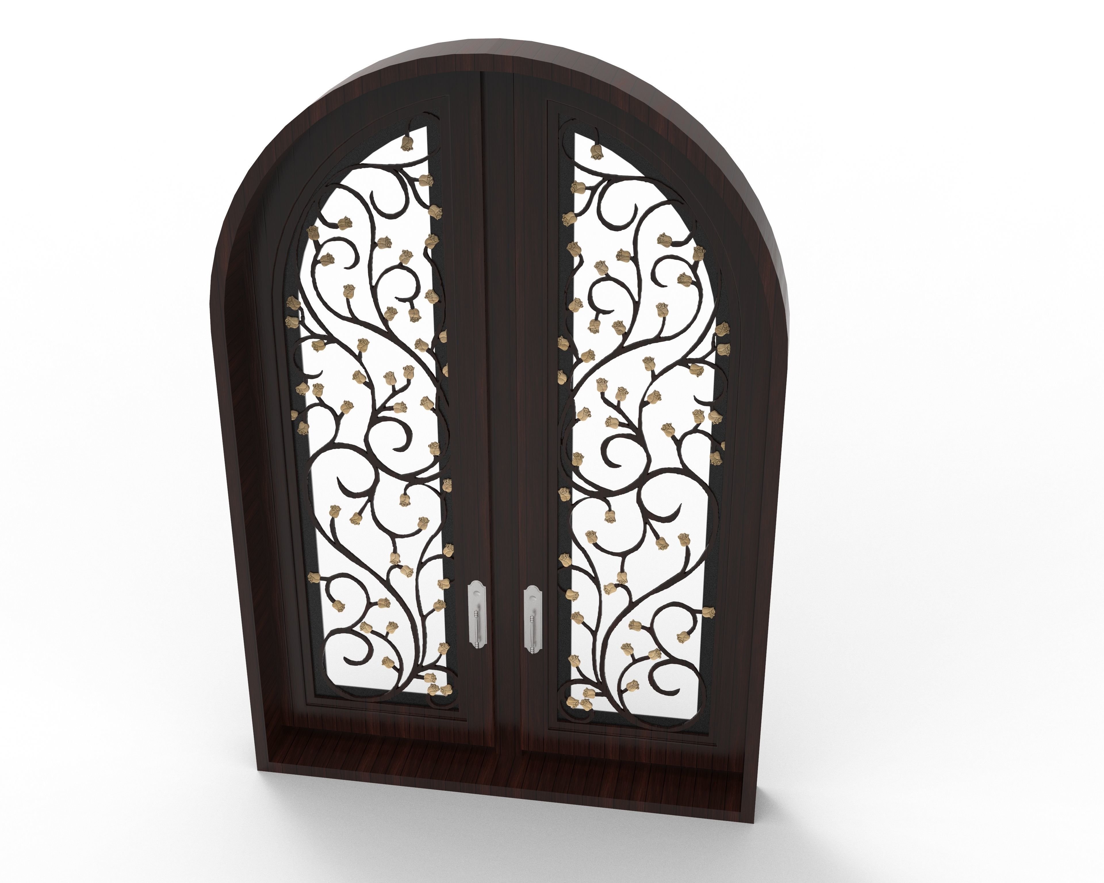 Luxury Entrance Door  3D model_1