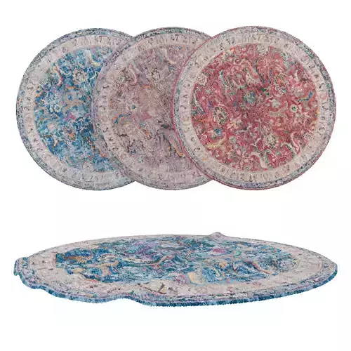 Round Rug Set 48