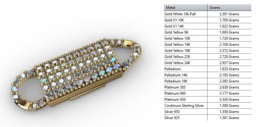 6 MM CUBAN LINK CHAIN 1 ROW DIAMOND FOR BRACELET OR NECKLACE 3D print model_9