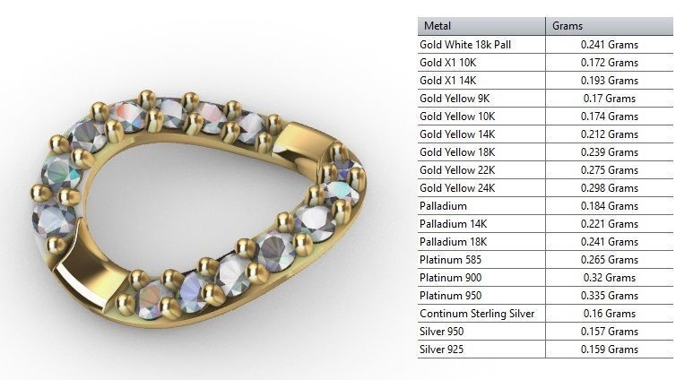 6 MM CUBAN LINK CHAIN 1 ROW DIAMOND FOR BRACELET OR NECKLACE 3D print model_7