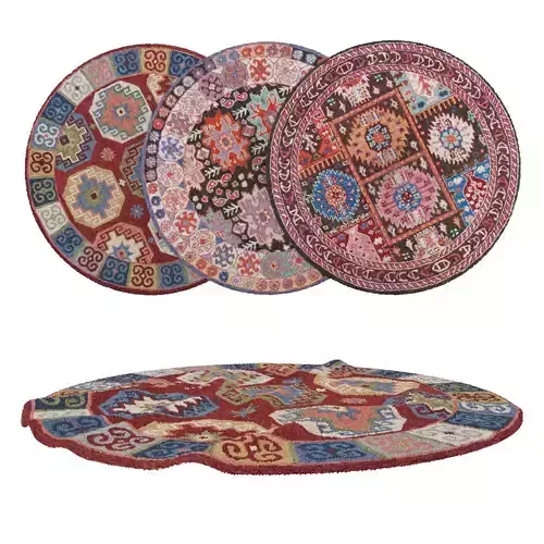 Round Rug Set 50