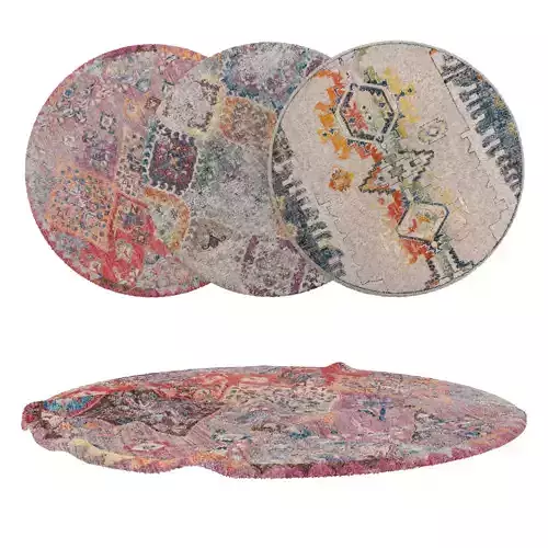 Round Rug Set 51