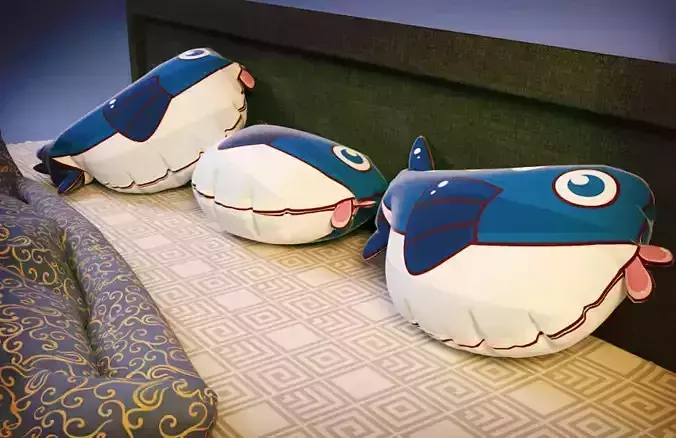 Fish Piilow 3D model