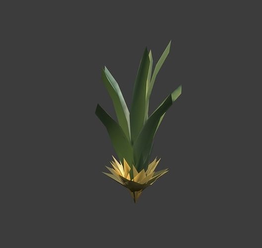Simple Low-Poly Plant Low-poly 3D model