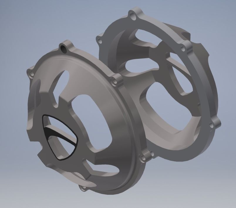 KEYCHAIN clutch cover italian motorsport 3D print model_1