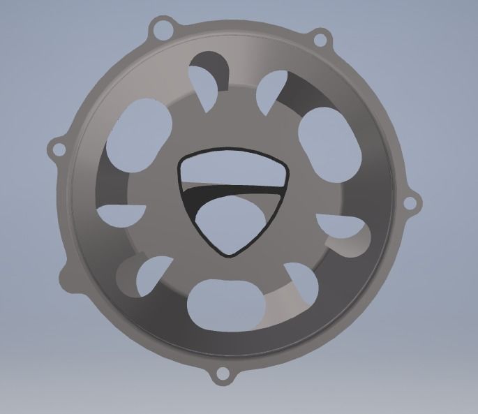 KEYCHAIN clutch cover italian motorsport 3D print model_5