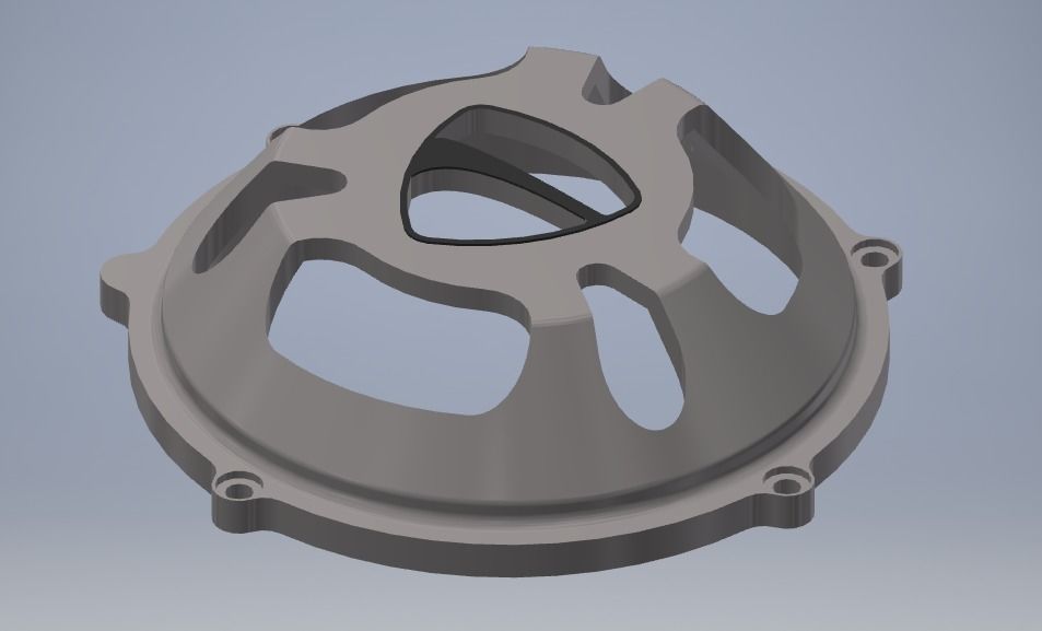 KEYCHAIN clutch cover italian motorsport 3D print model_4