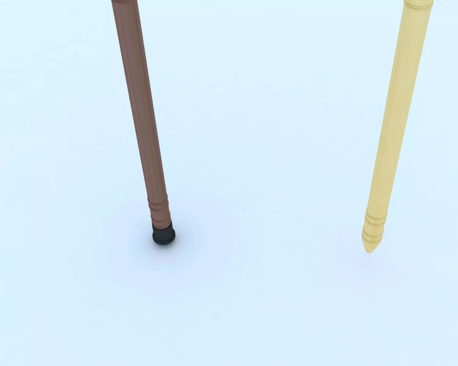 Cane-1 pair of wooden 3D model