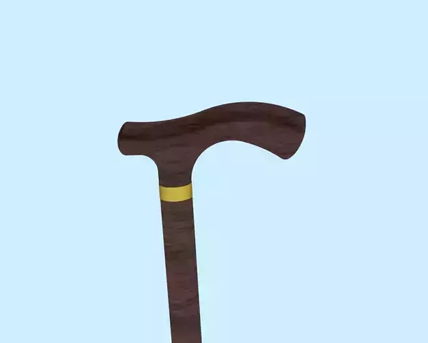 Cane-2 wooden 3D model