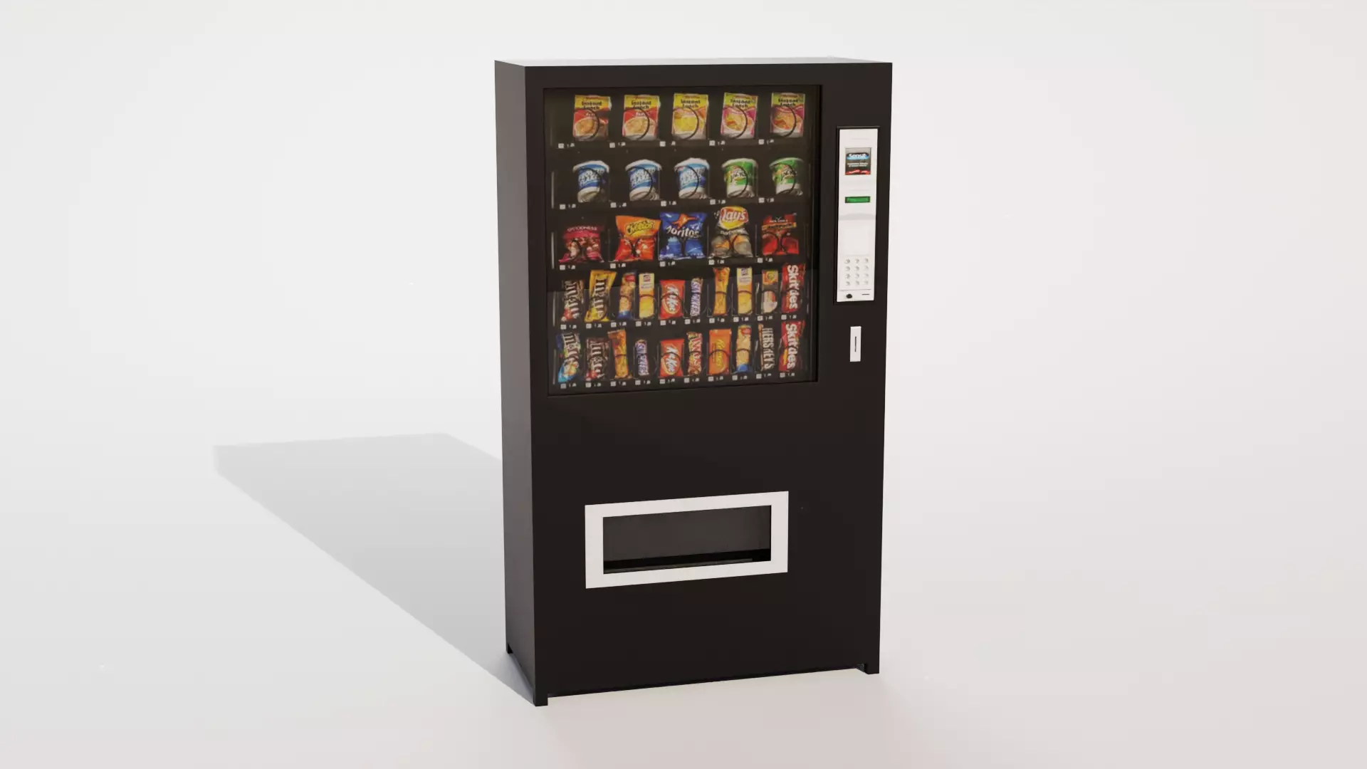 Vending Machine Low-poly 3D model_0
