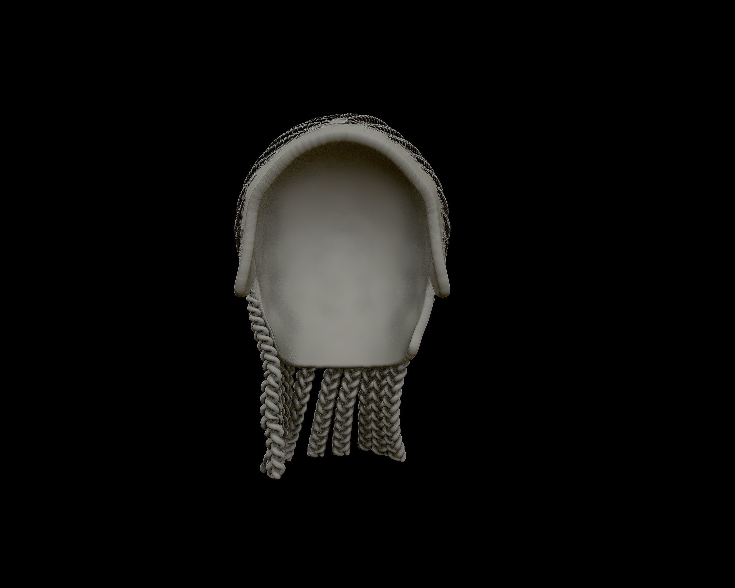 Braid Hairstyle 02 3D print model_7