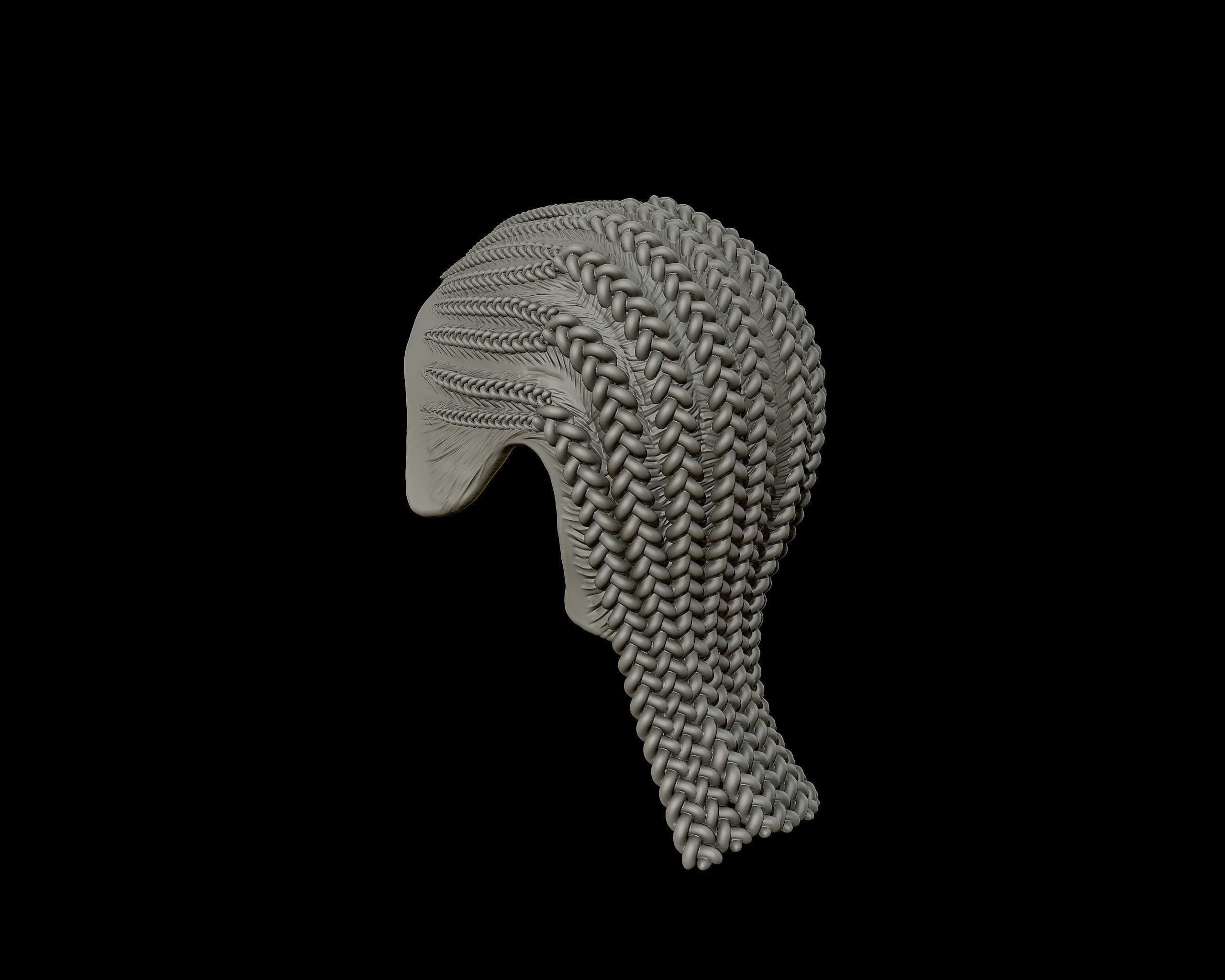 Braid Hairstyle 02 3D print model_13