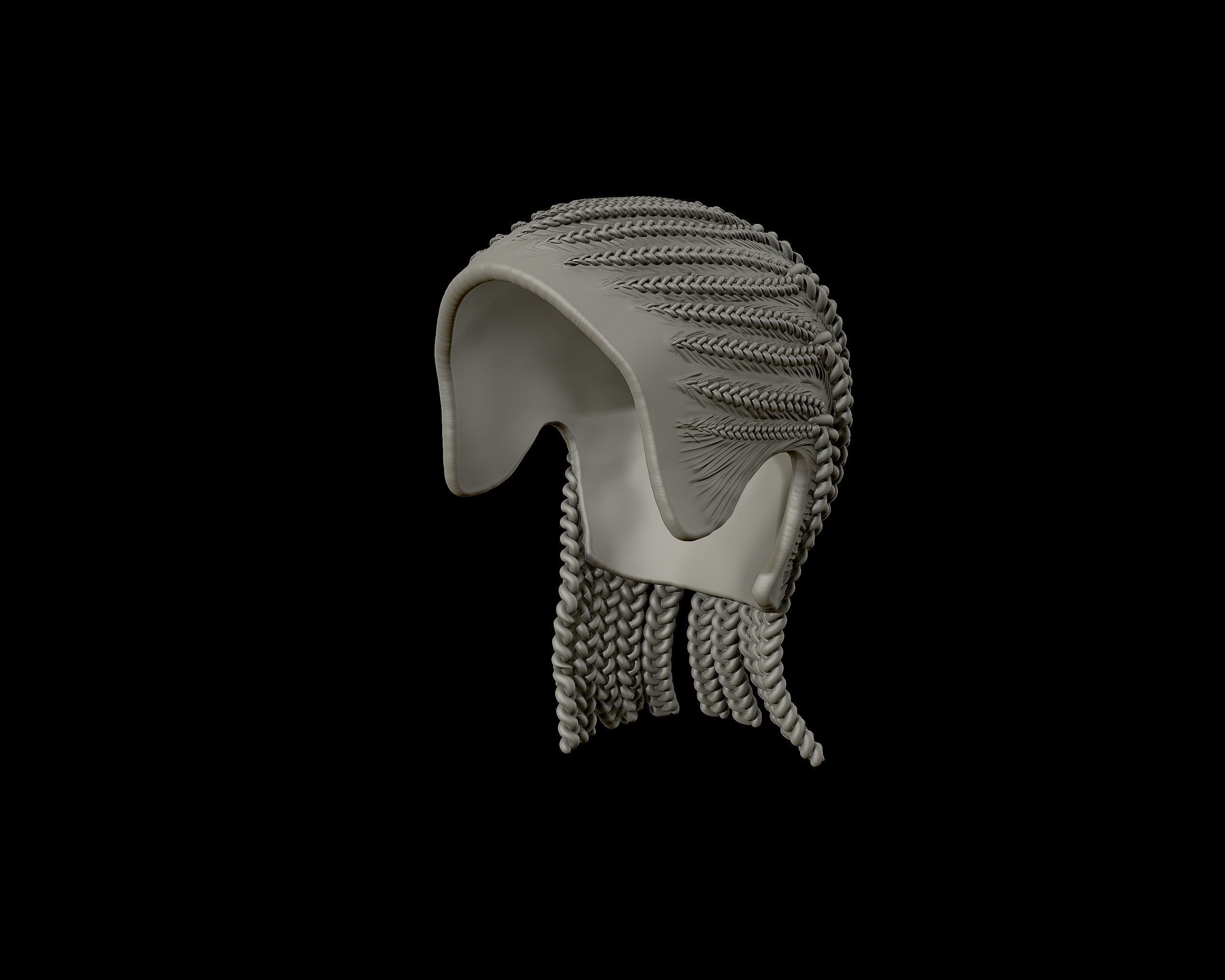Braid Hairstyle 02 3D print model_10