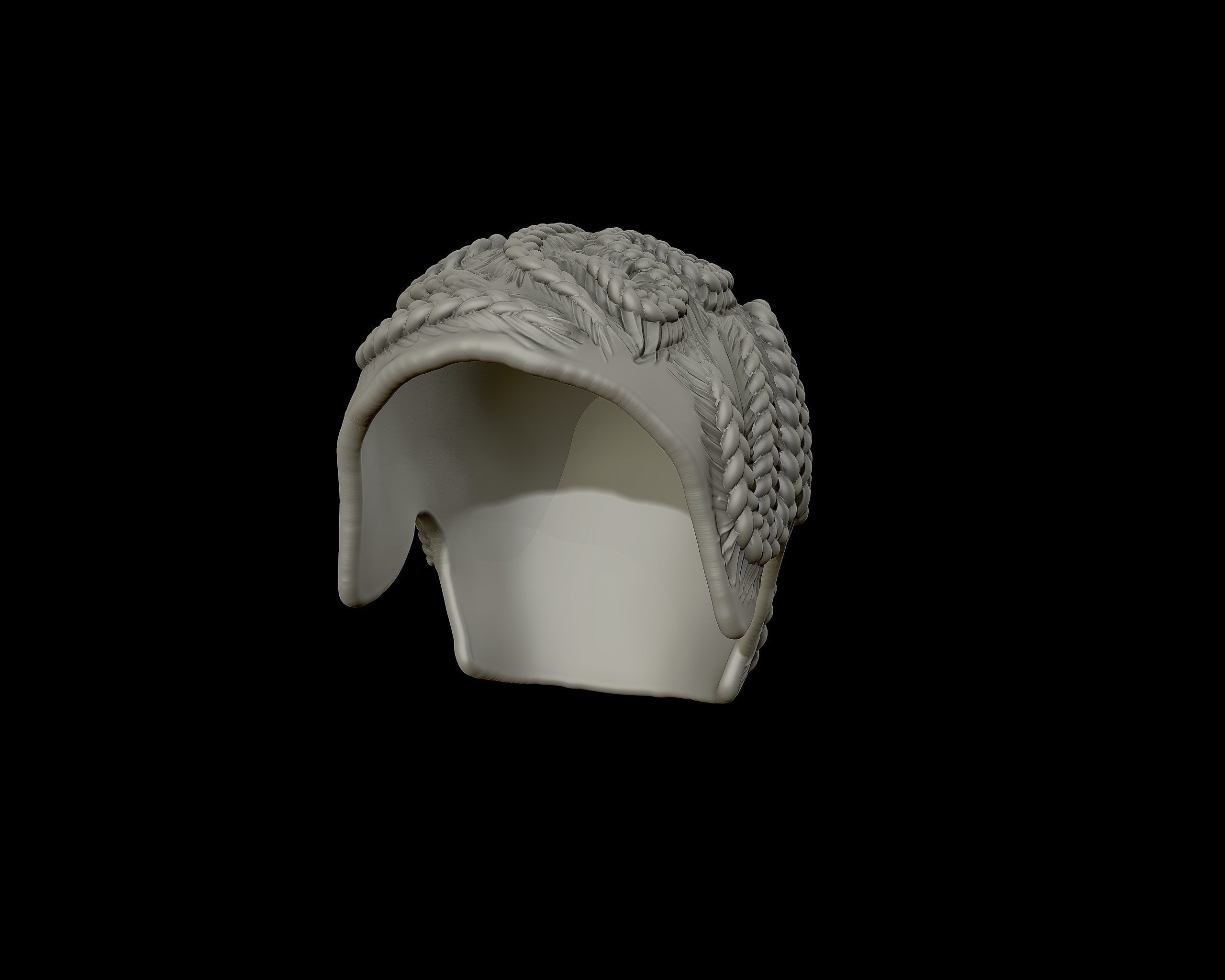 Braid Hairstyle 03 3D print model_9
