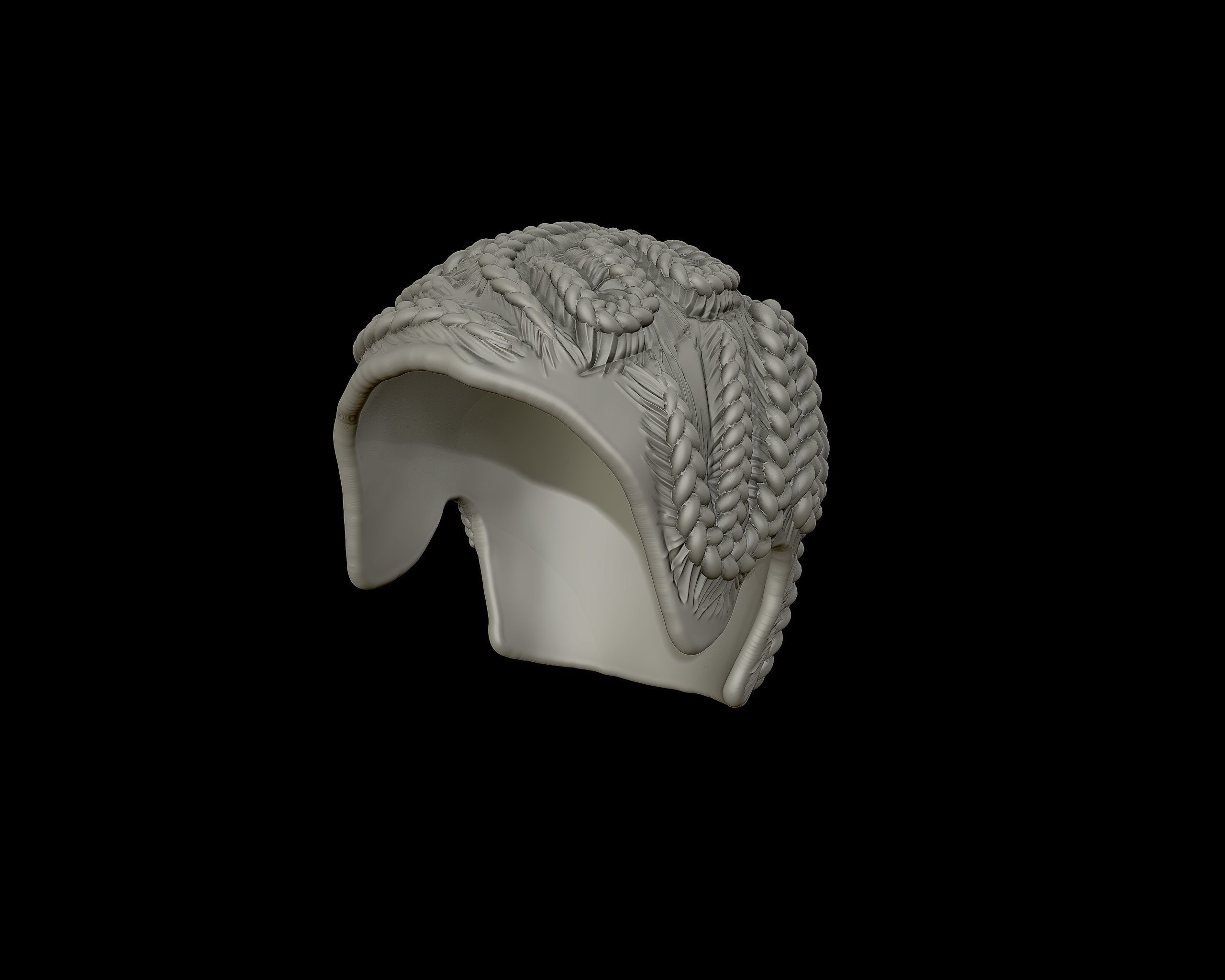 Braid Hairstyle 03 3D print model_10