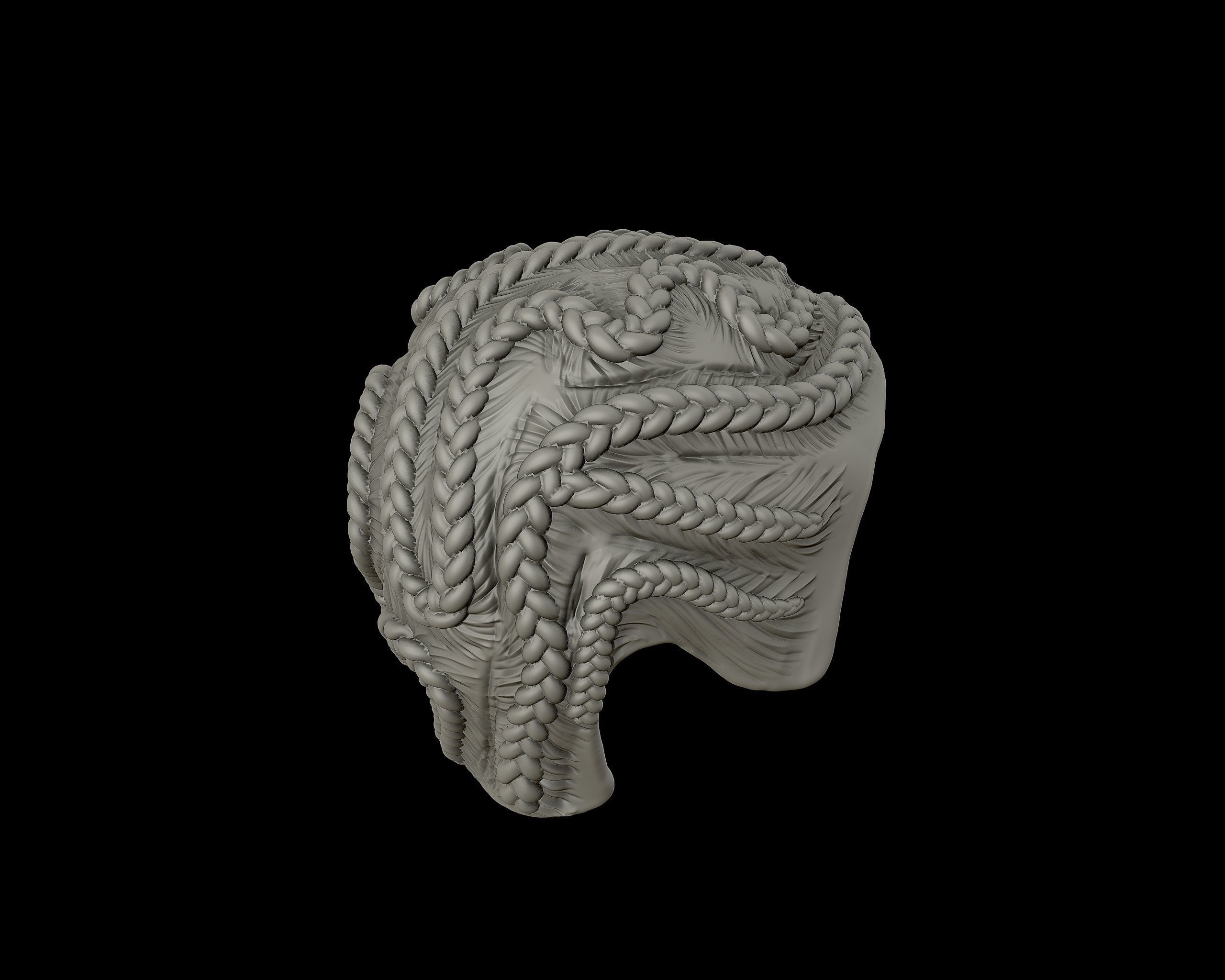 Braid Hairstyle 03 3D print model_17