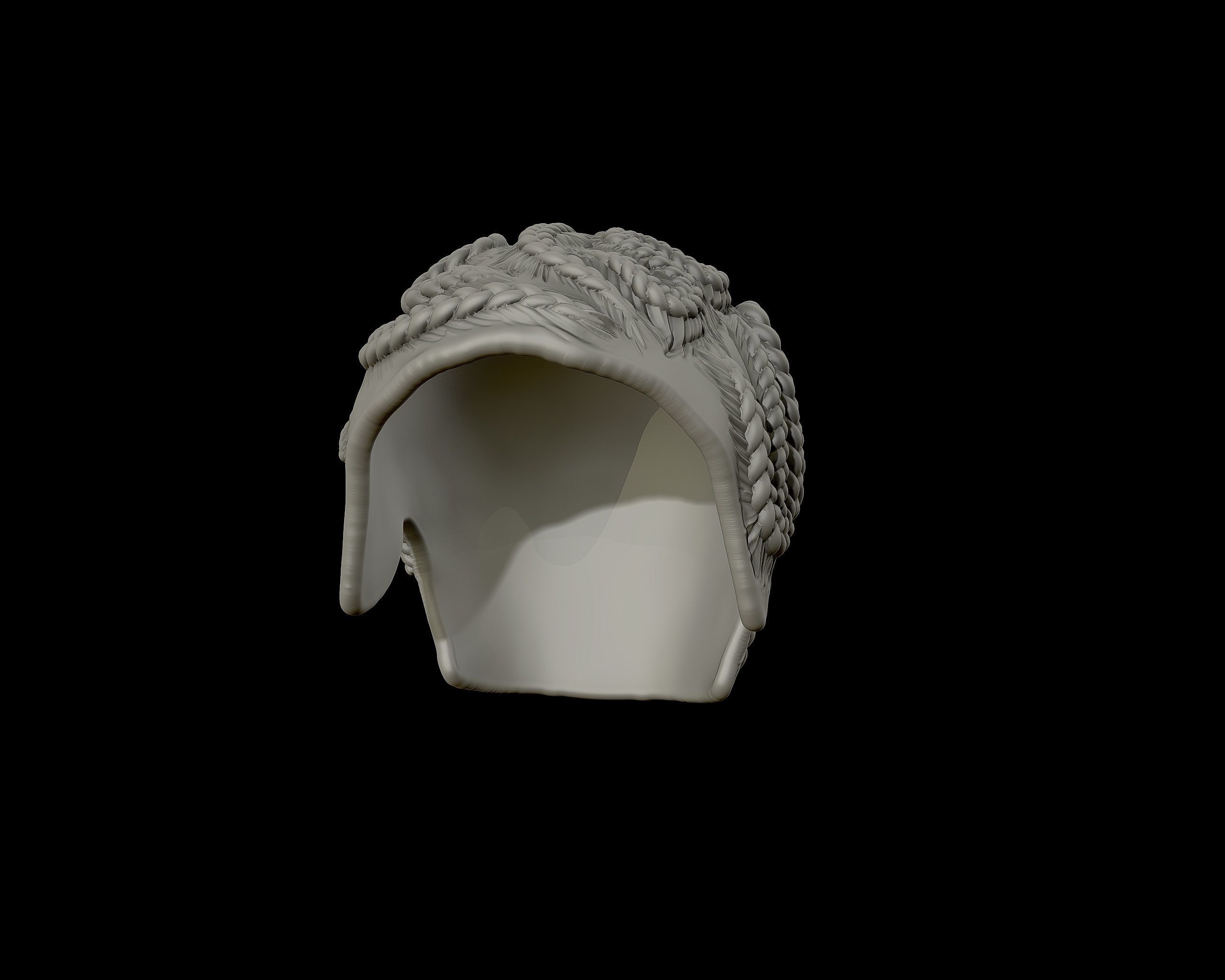 Braid Hairstyle 03 3D print model_8