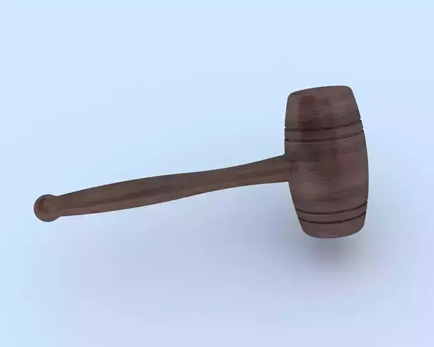 Wood mallet 3D model