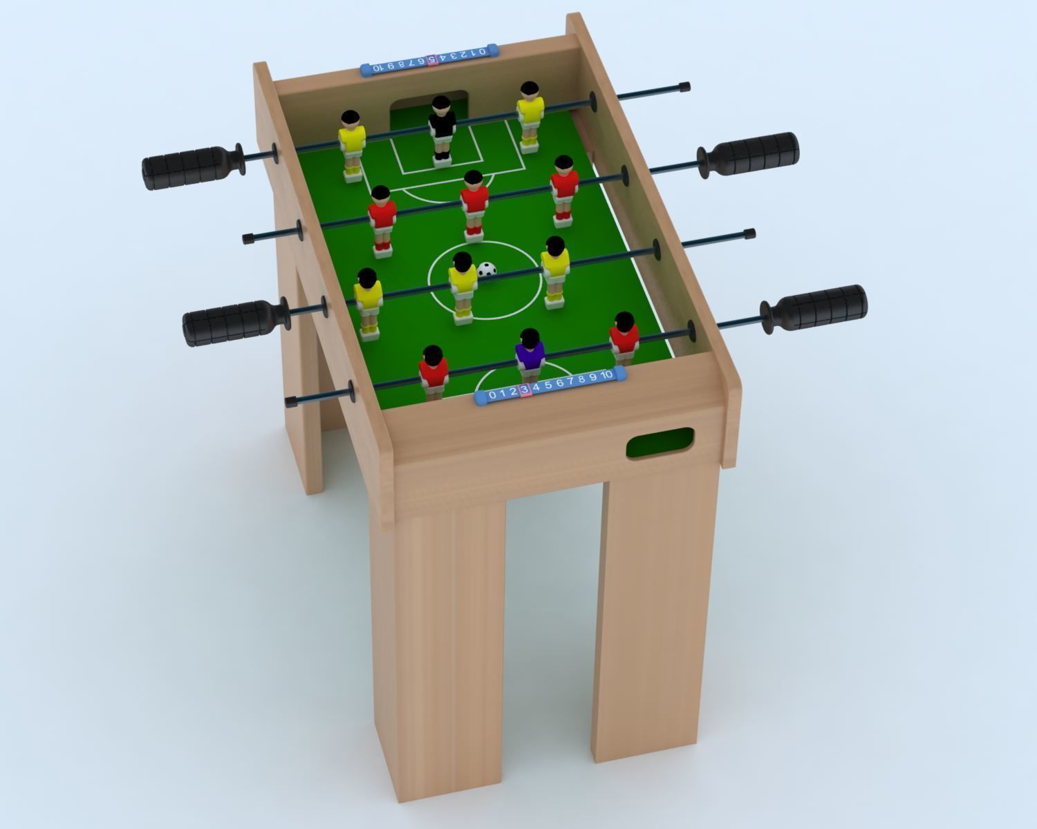 Football Table 3D model_2