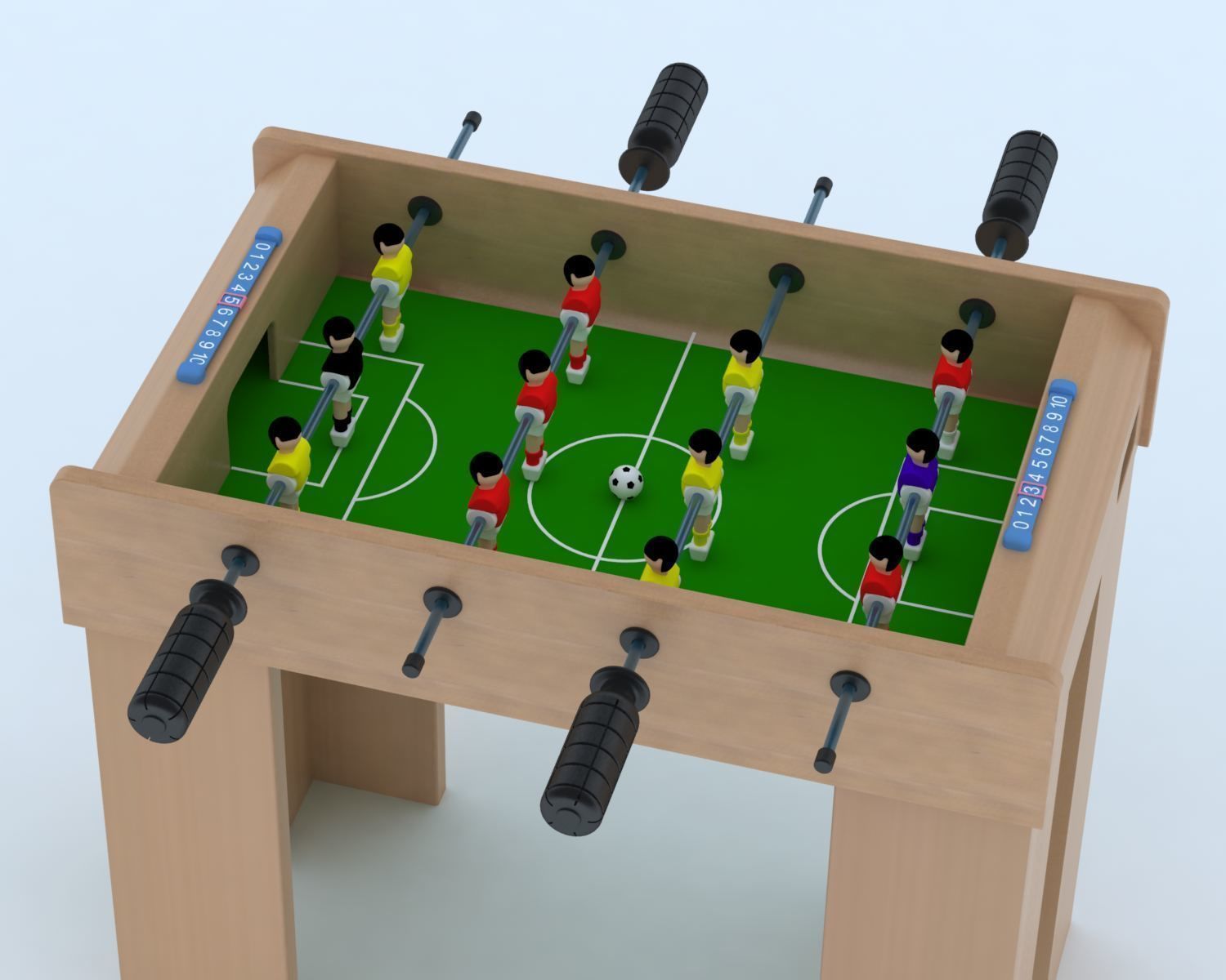 Football Table 3D model_1